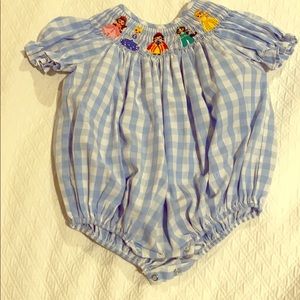 Delaney smocked princess bubble